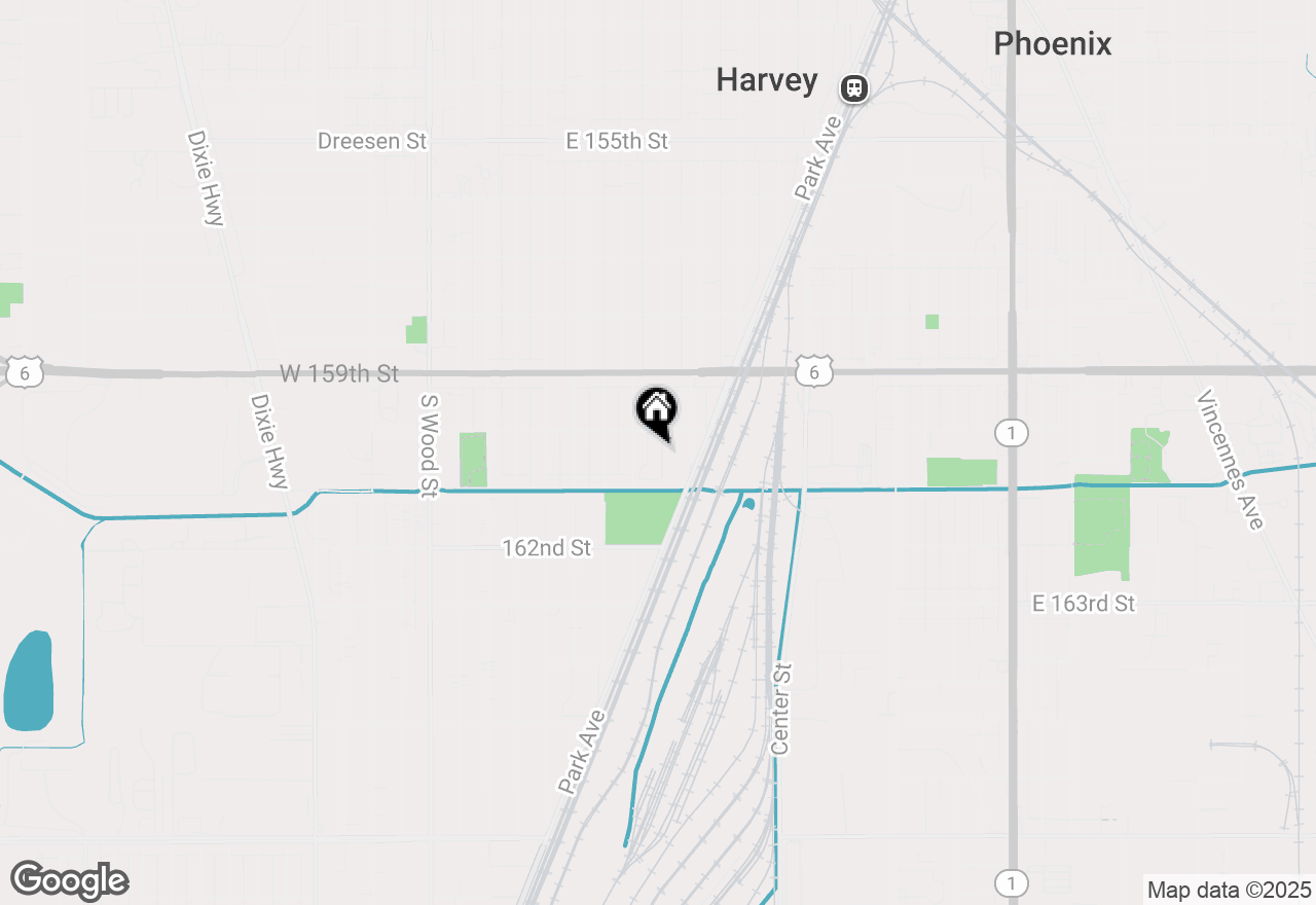 Map of 16018 Loomis Avenue, Harvey, IL 60426