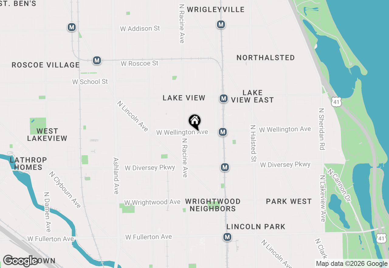 Map of 1125 W Wellington Avenue, Chicago, IL 60657