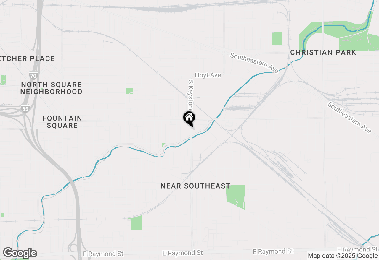 Map of 1142 S Keystone Avenue, Indianapolis, IN 46203
