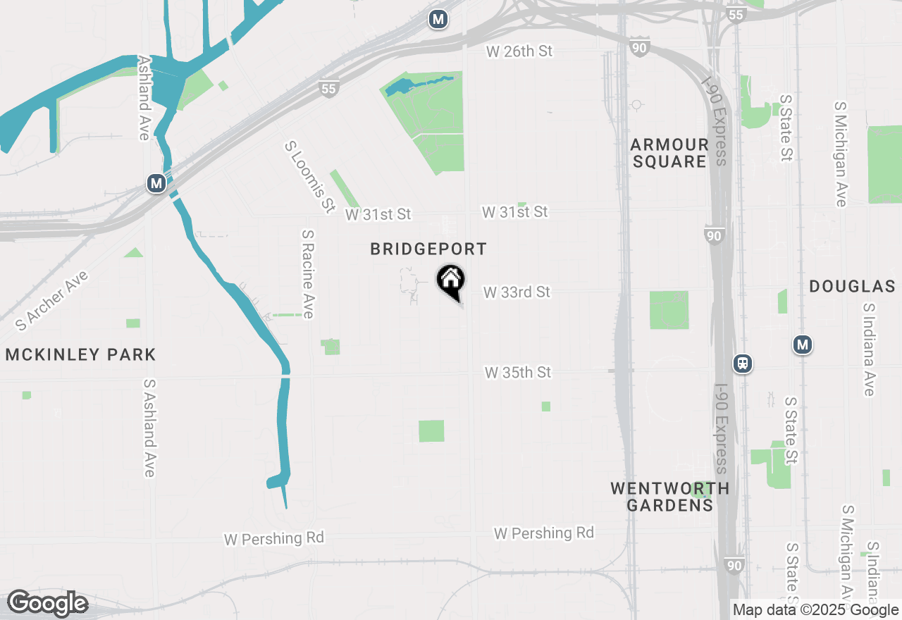 Map of 827 W 33rd Place #4, Chicago, IL 60608