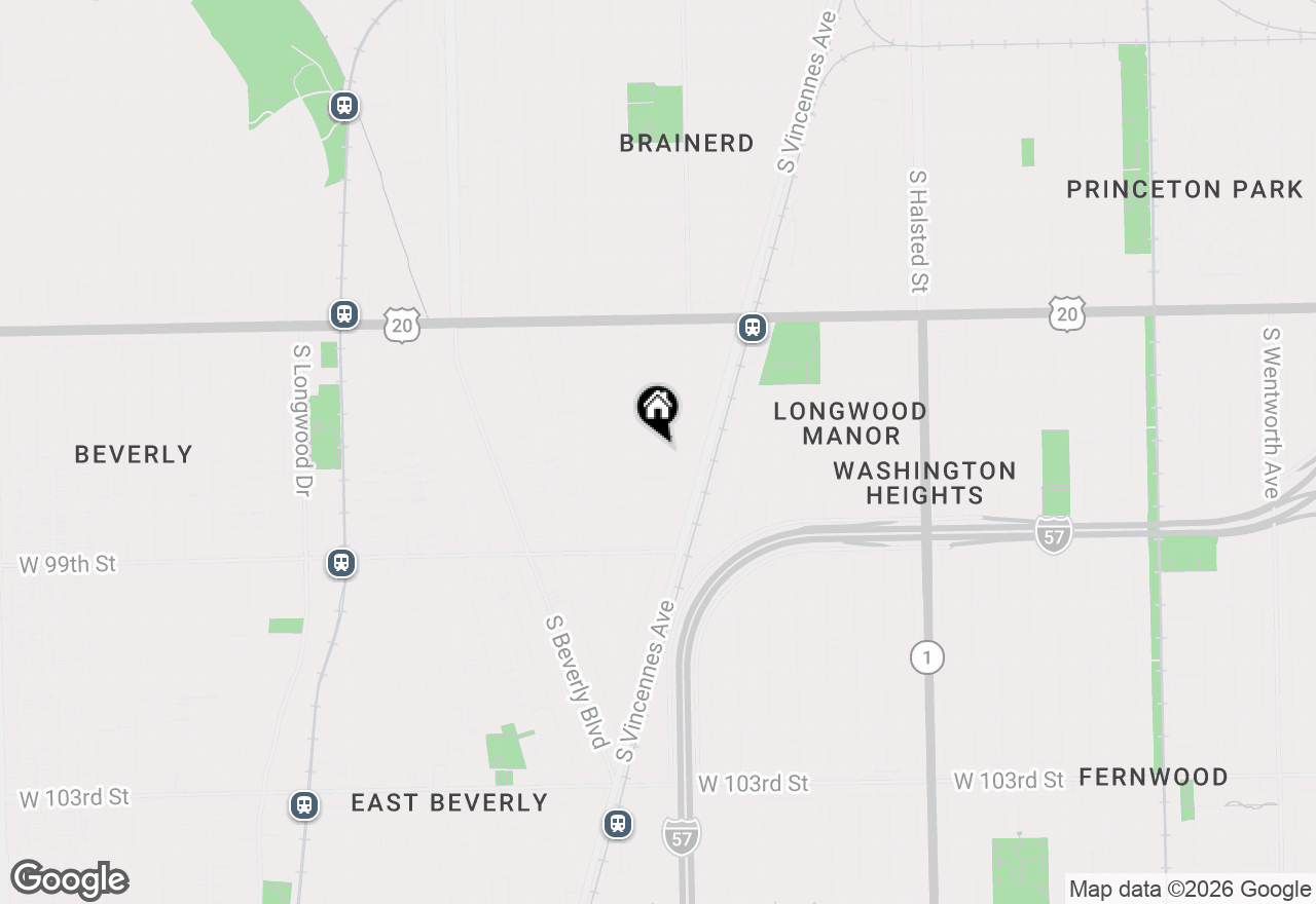 Map of 1234 W 97th Place, Chicago, IL 60643