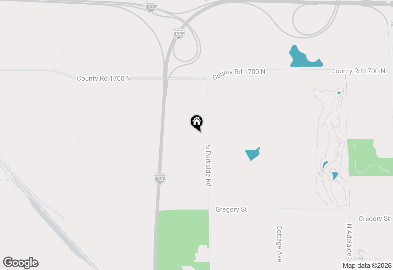 Map of 1820 Marina Drive, Normal, IL 61761