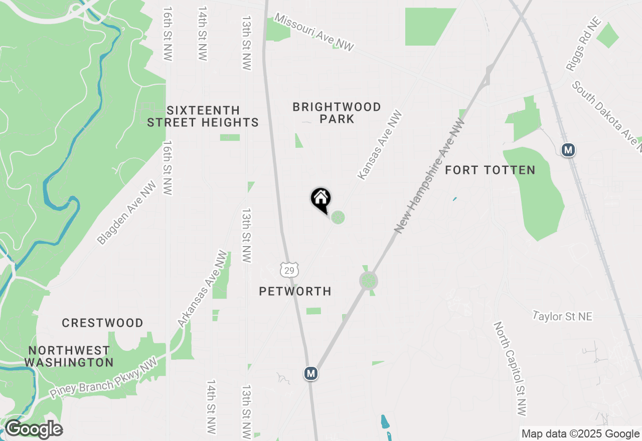 Map of 742 Crittenden Street Nw, Washington, DC 20011