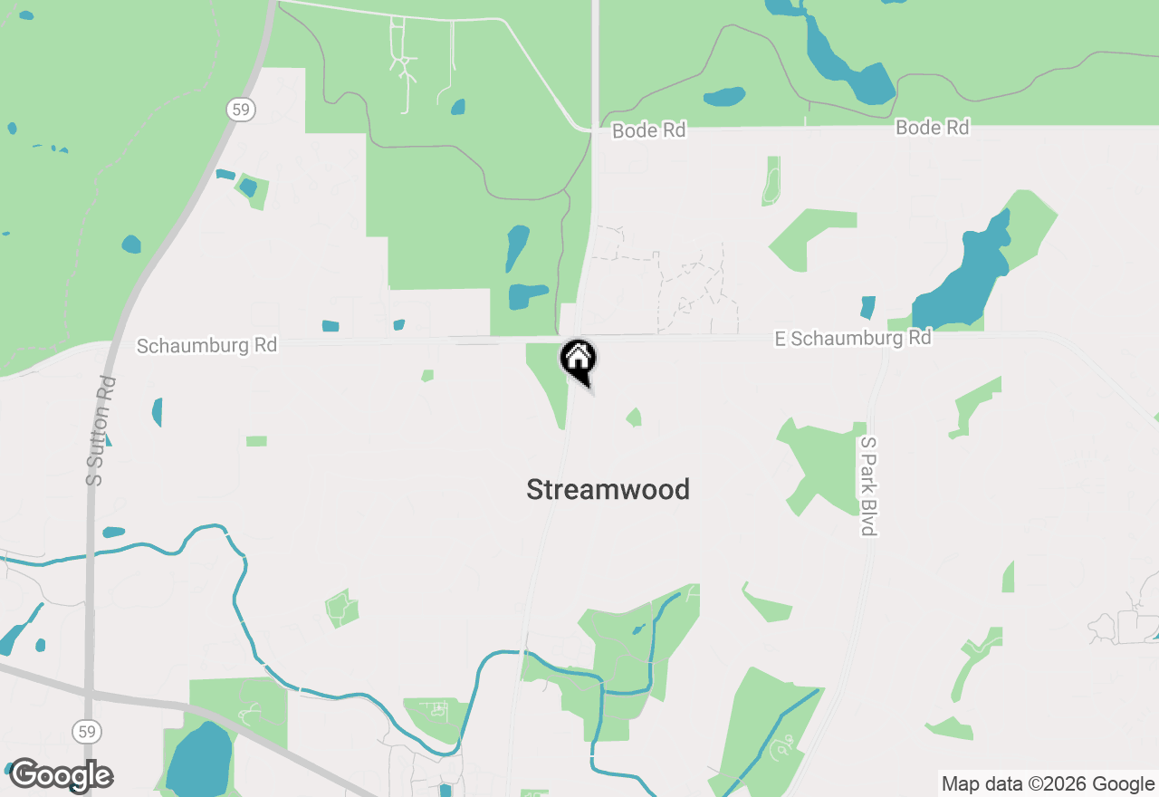 Map of 17 S Bartlett Road, Streamwood, IL 60107