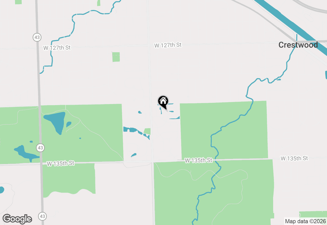 Map of 4 Shadow Creek Circle, Palos Heights, IL 60463