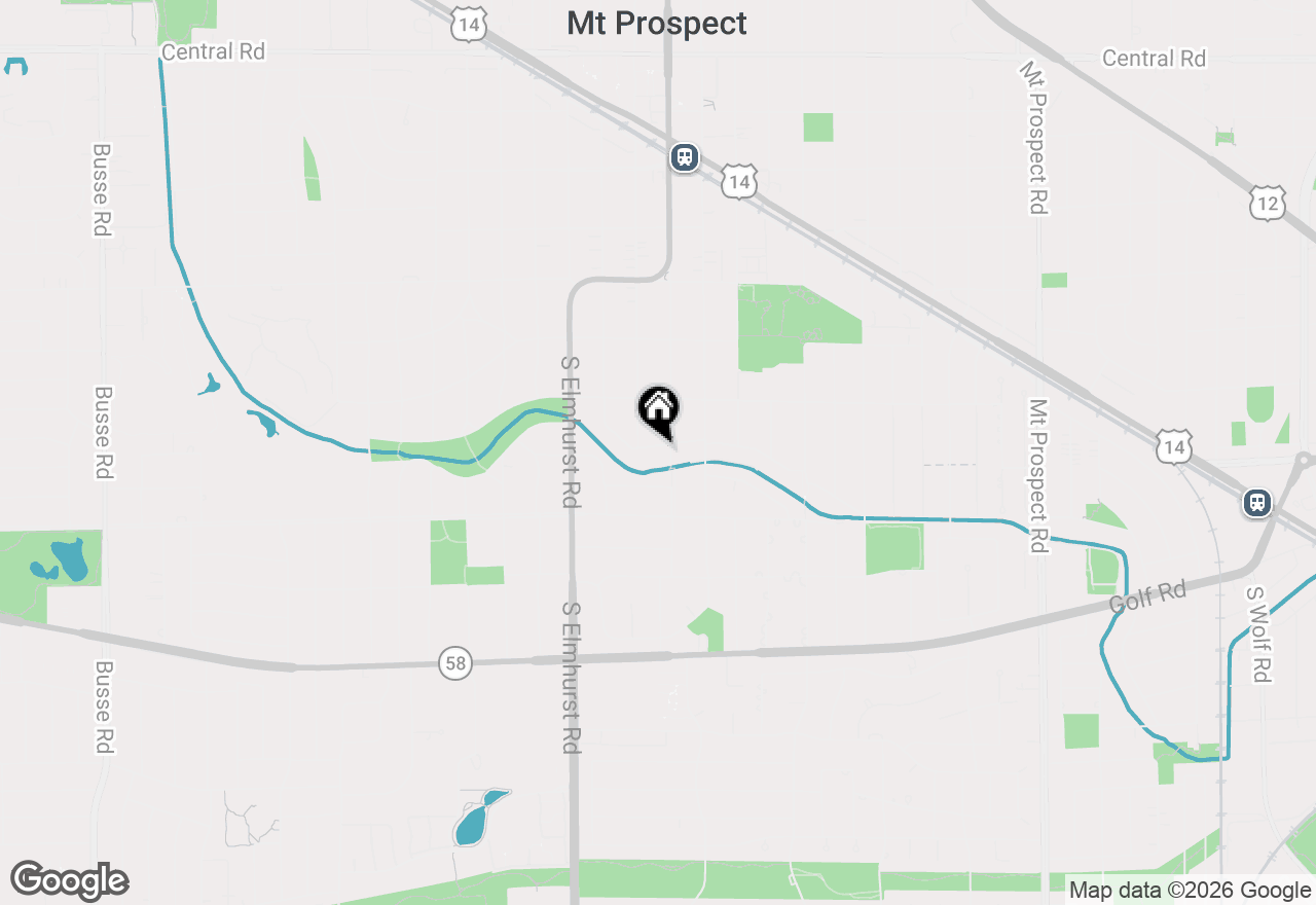 Map of 3 W Berkshire Lane, Mount Prospect, IL 60056