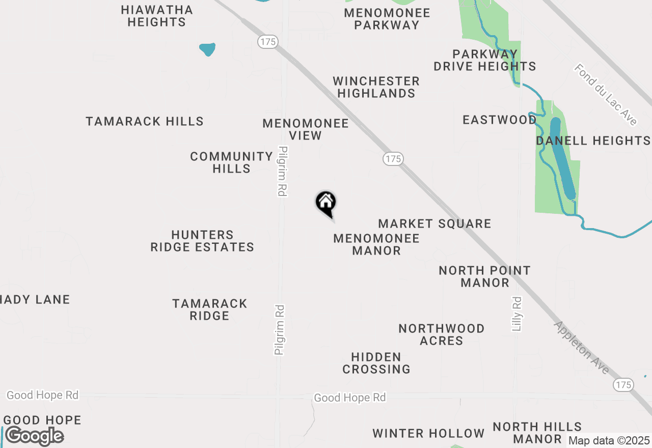 Map of N77W15302 Crossway Dr, Menomonee Falls, WI 53051