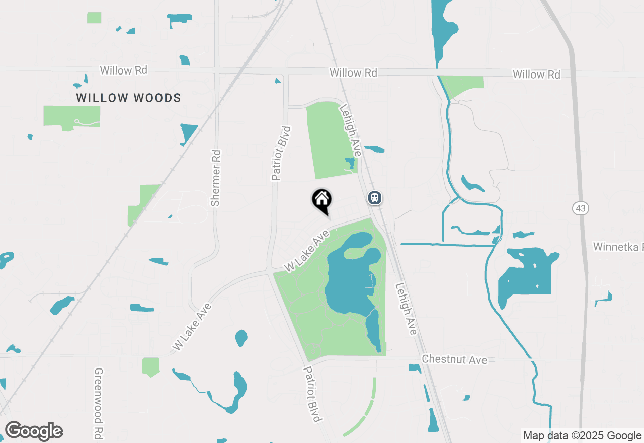 Map of 2531 Violet Street, Glenview, IL 60026