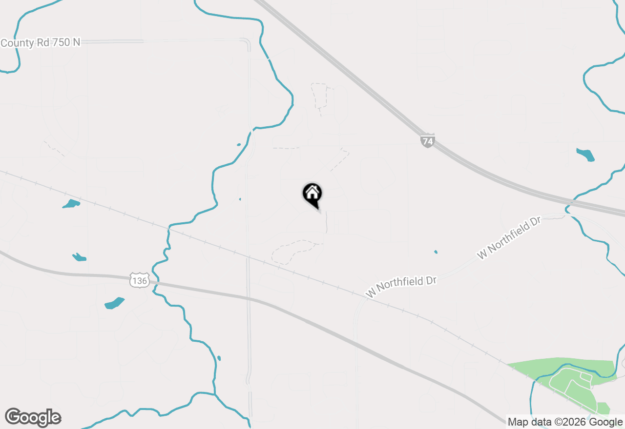 Map of 5807 Walkabout Way, Brownsburg, IN 46112