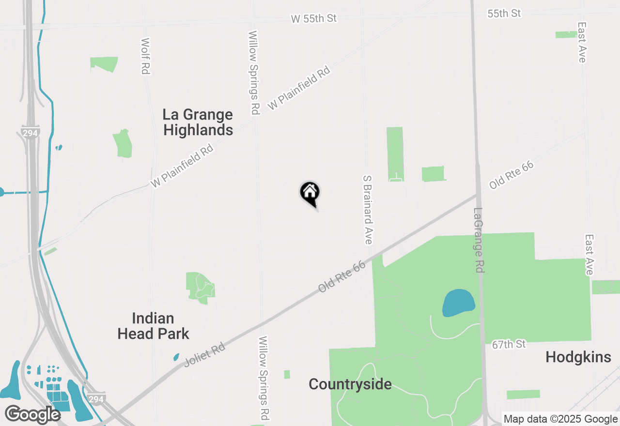 Map of 6203 S Edgewood Avenue, La Grange Highlands, IL 60525
