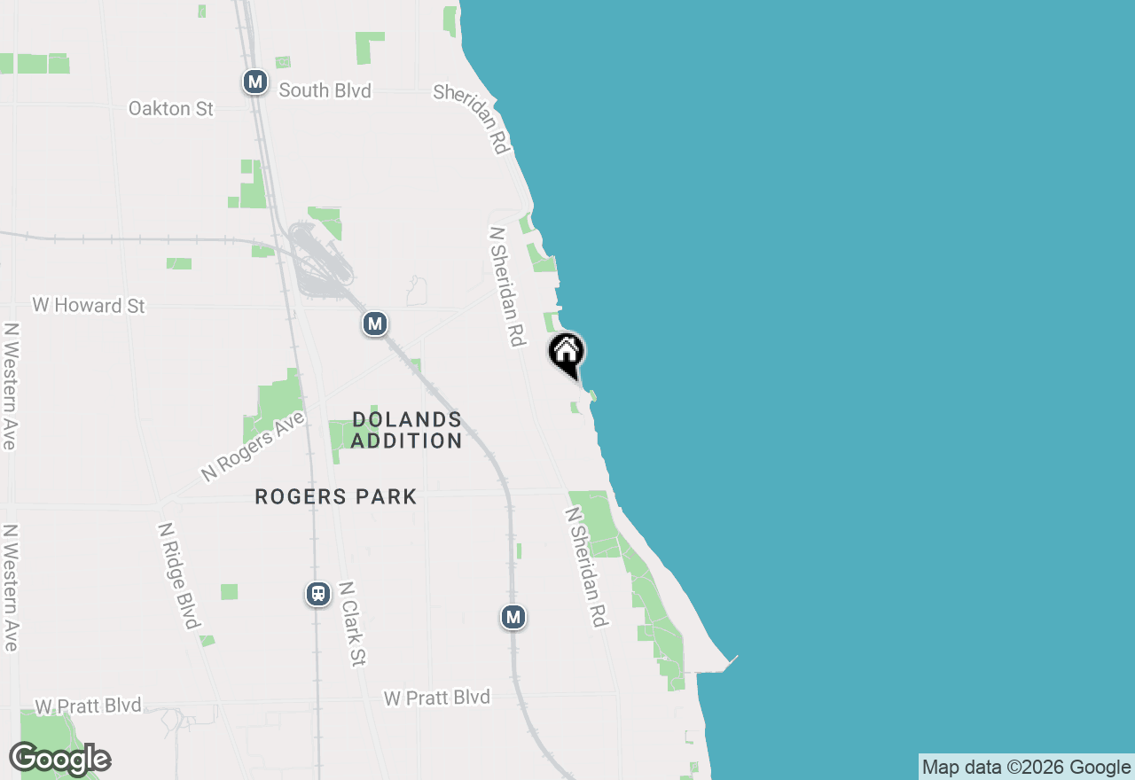 Map of 1218 W Jarvis Avenue #2N, Chicago, IL 60626