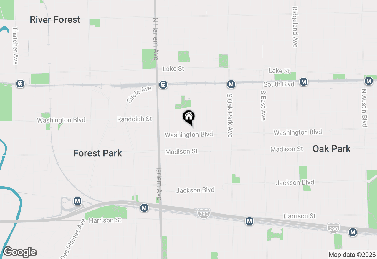 Map of 329 Home Avenue #C, Oak Park, IL 60302
