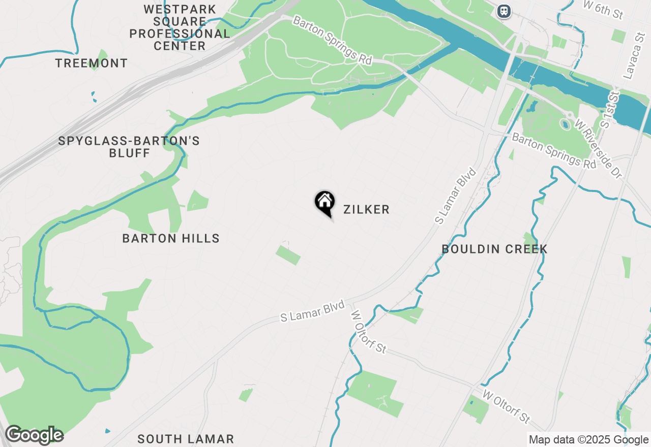 Map of 1715 Bluebonnet Ln, Austin, TX 78704