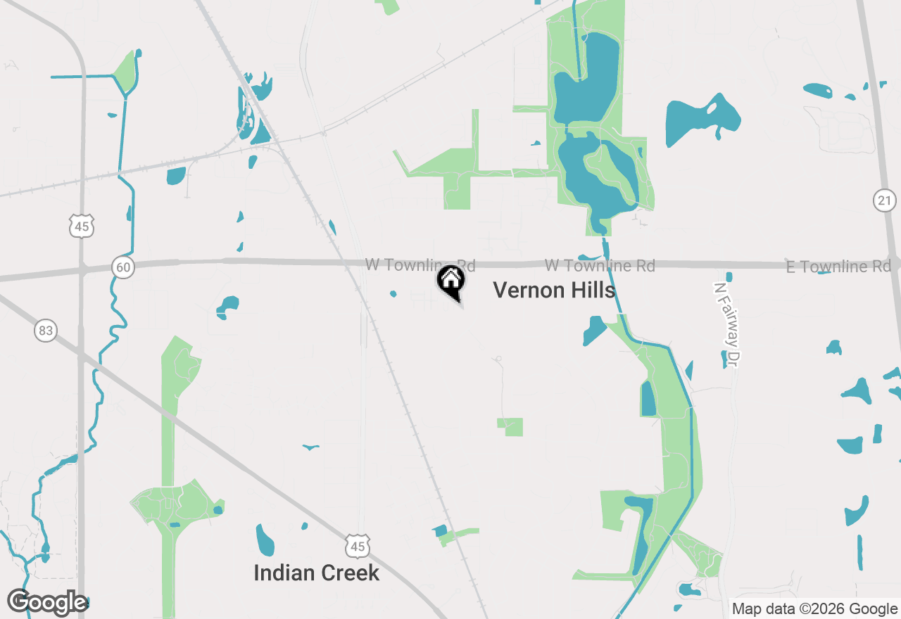 Map of 707 N Telluride Court, Vernon Hills, IL 60061