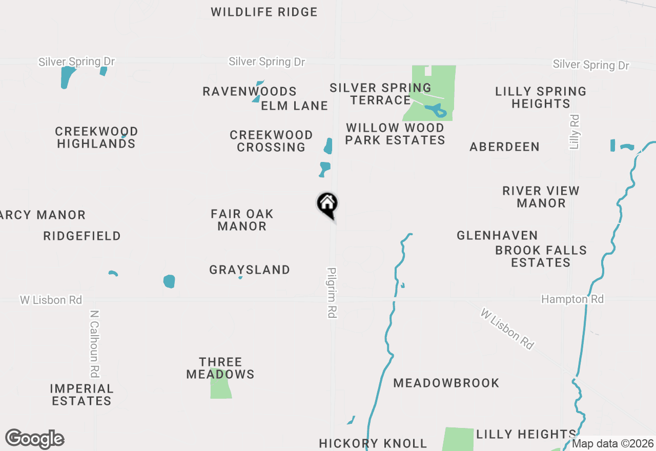 Map of W156N5045 Pilgrim Rd, Menomonee Falls, WI 53051