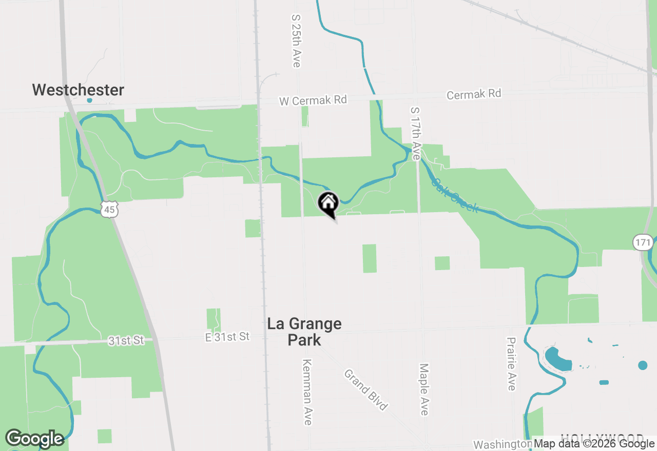 Map of 1532 Cleveland Avenue, La Grange Park, IL 60526