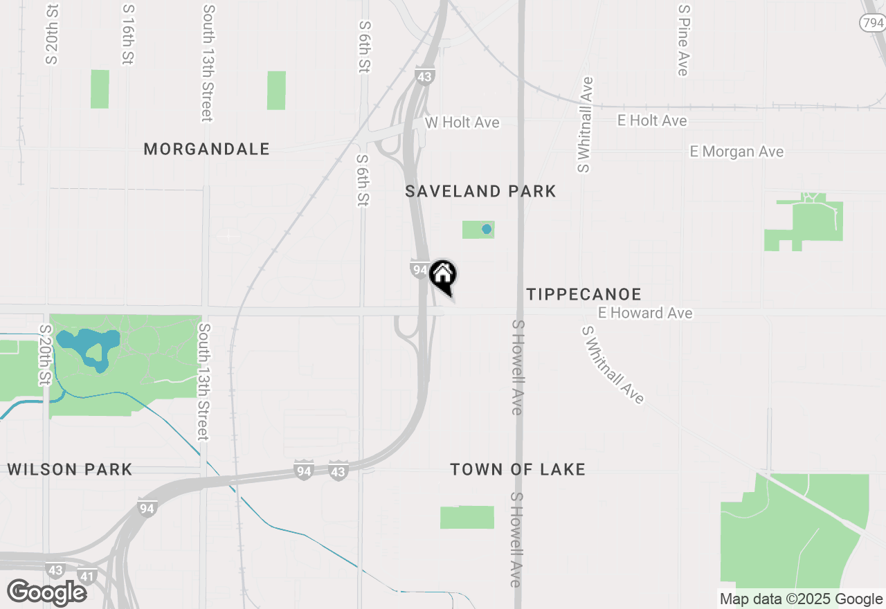 Map of 236 W Howard Ave, Milwaukee, WI 53207