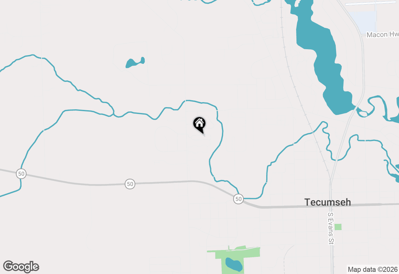 Map of 2002 Stillwater Drive, Tecumseh, MI 49286