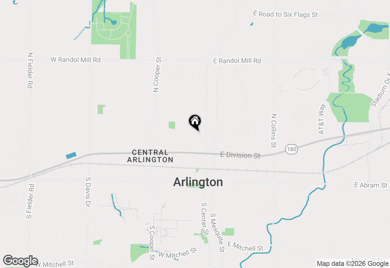 Map of 410 N Pecan Street, Arlington, TX 76011