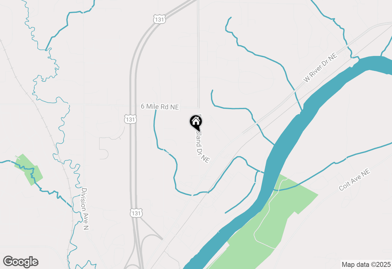 Map of 5045 Pine Island Drive Ne, Comstock Park, MI 49321