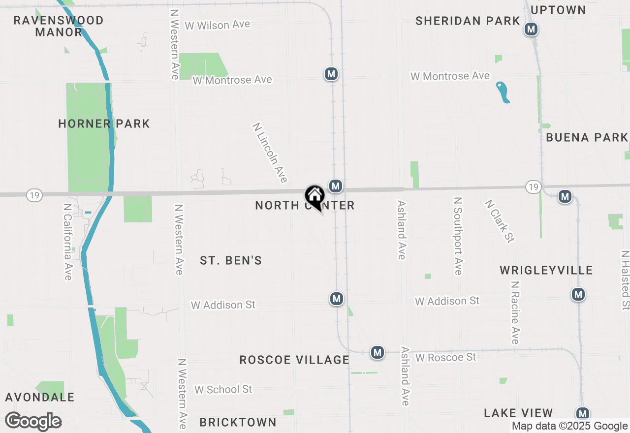 Map of 1906 W Byron Street #2W, Chicago, IL 60613