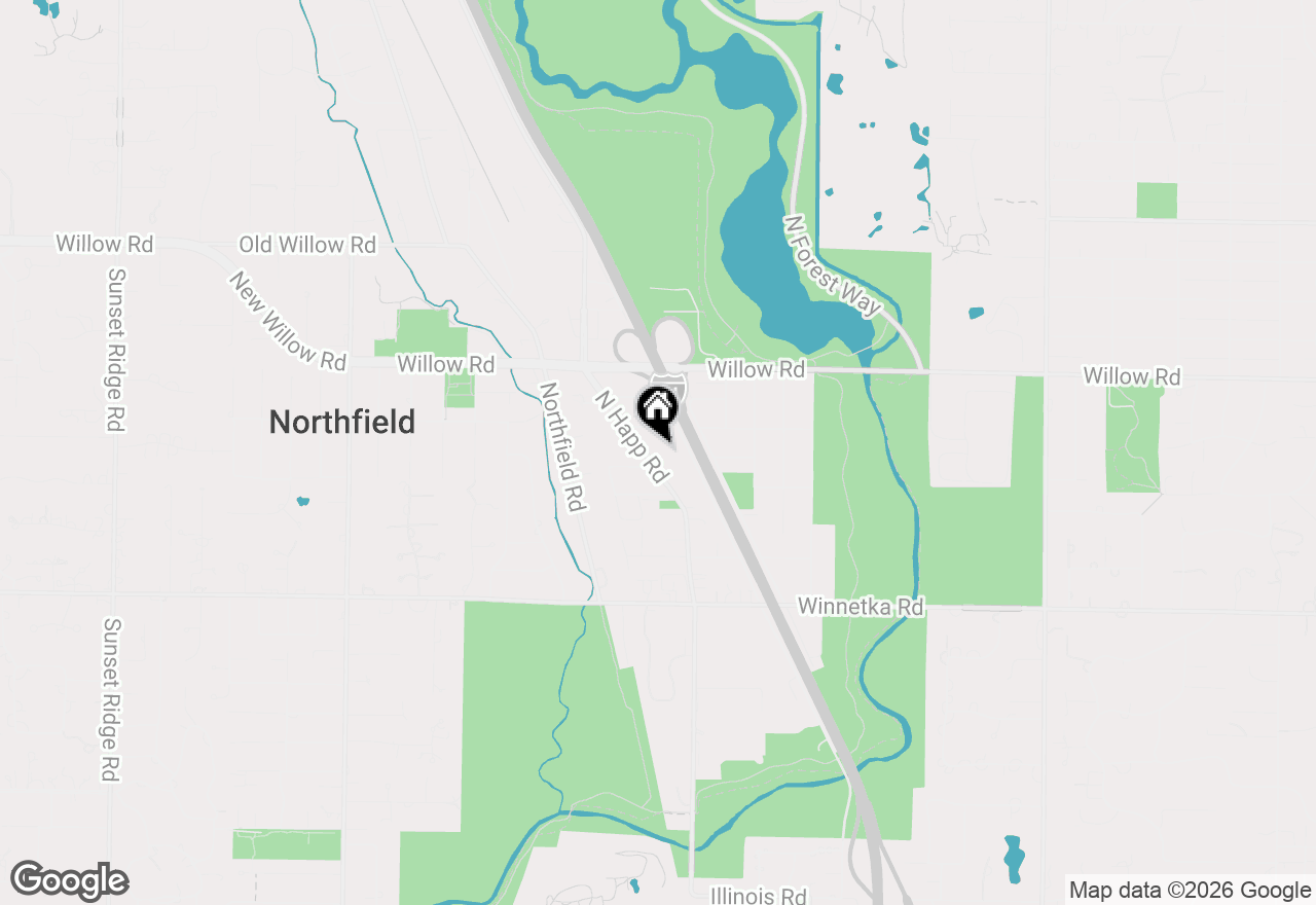 Map of 303 Crestwood Village, Northfield, IL 60093