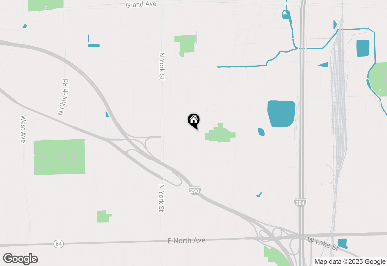 Map of 640 N Willow Road, Elmhurst, IL 60126