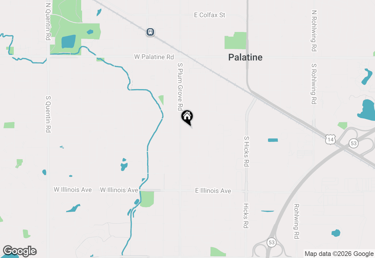 Map of 426 W Haley's Hill Court, Palatine, IL 60067