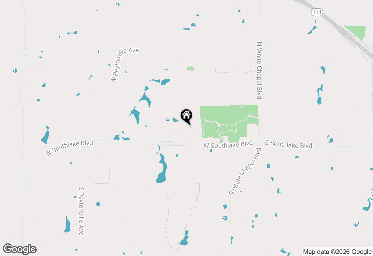 Map of 712 Crescent Heights, Southlake, TX 76092