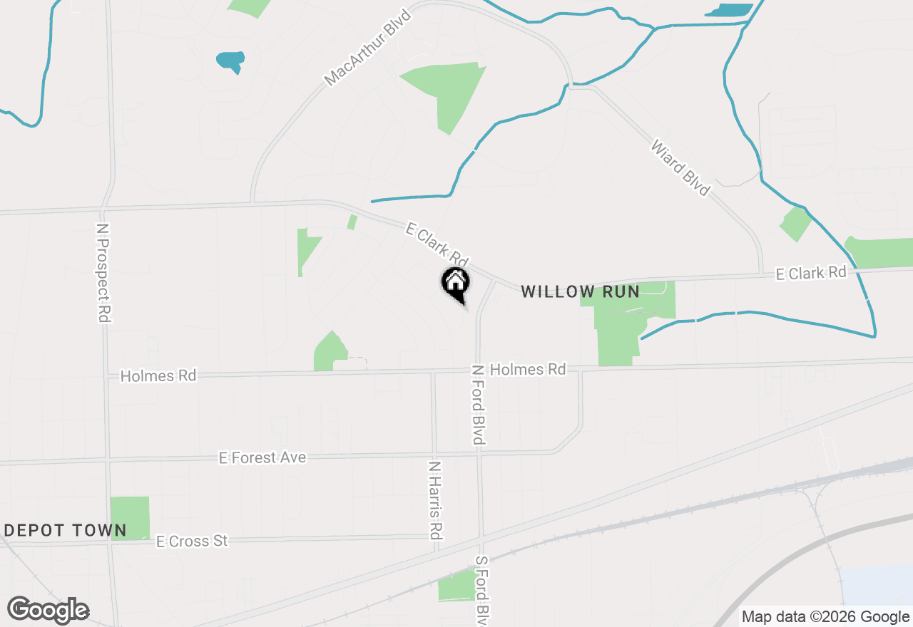 Map of 1131 Laurel Avenue, Ypsilanti, MI 48198