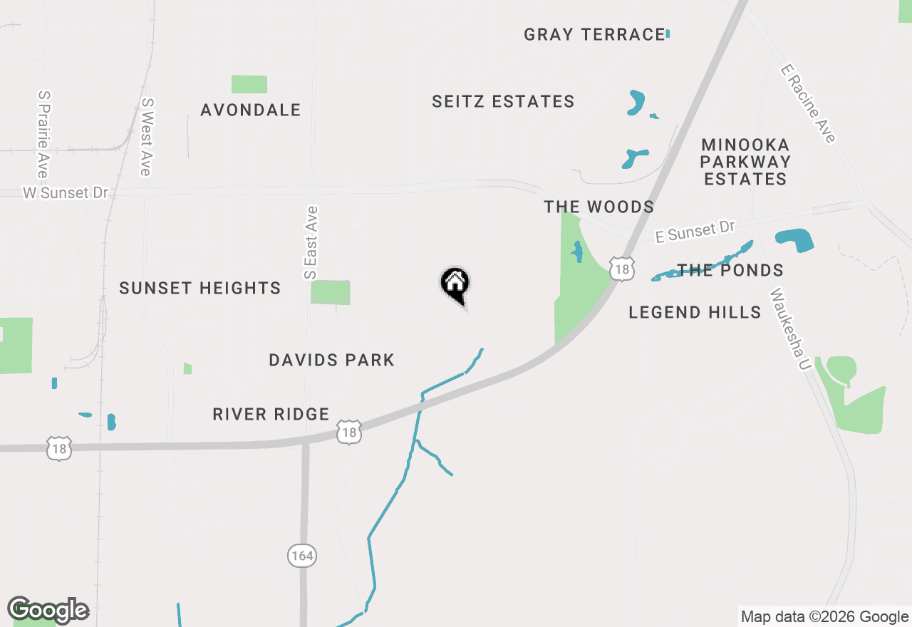 Map of 640 Standing Stone Dr, Waukesha, WI 53189