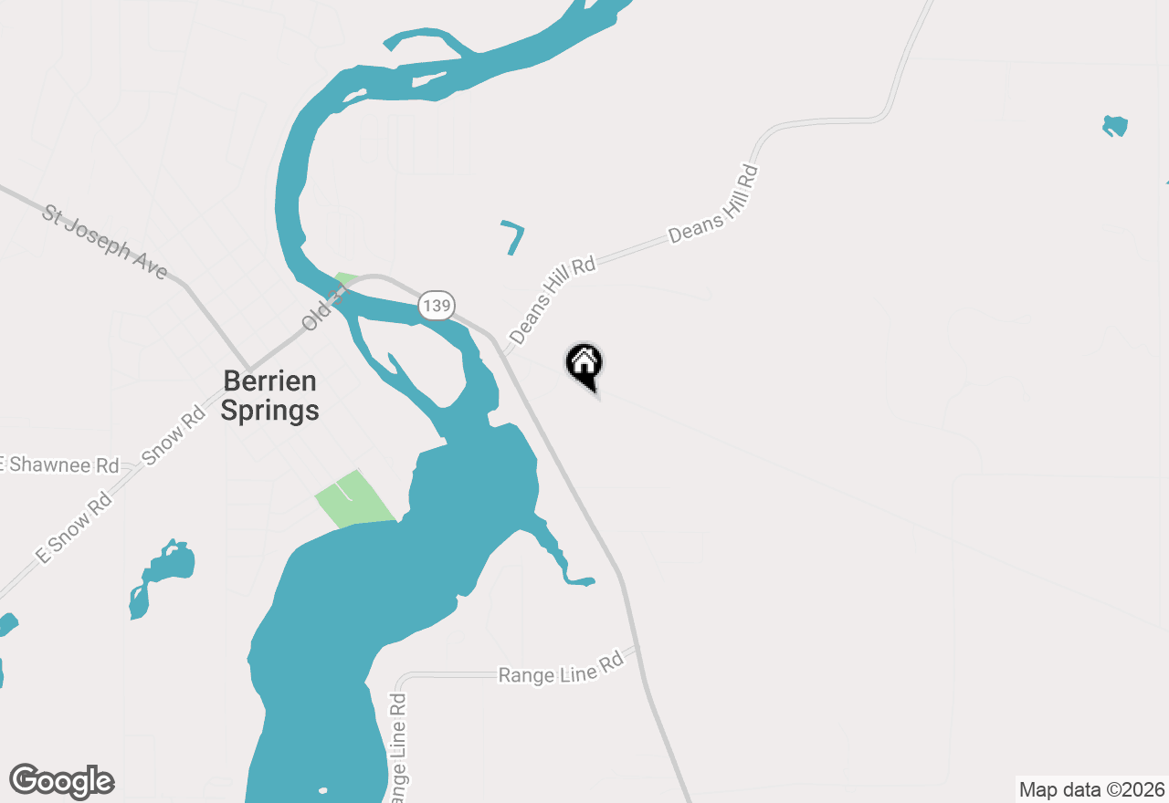 Map of 5594 Pokagon Road, Berrien Springs, MI 49103