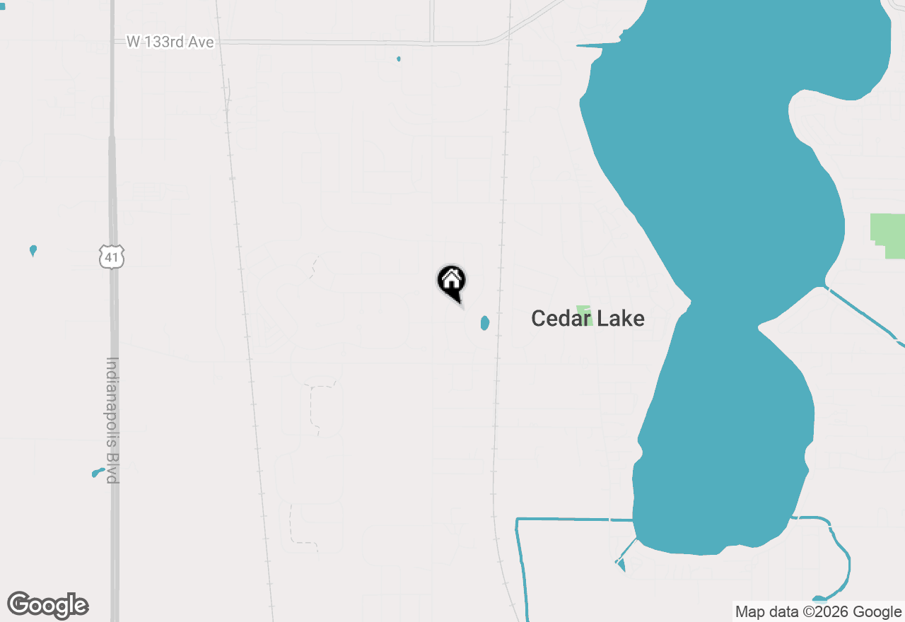 Map of 13981 Nantucket Drive, Cedar Lake, IN 46303