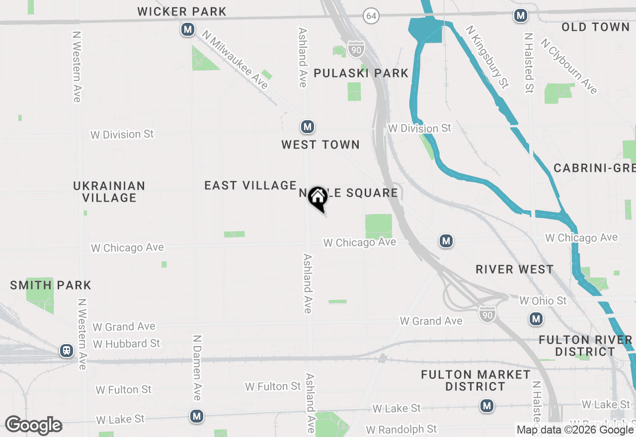 Map of 1541 W Chestnut Street #4, Chicago, IL 60642