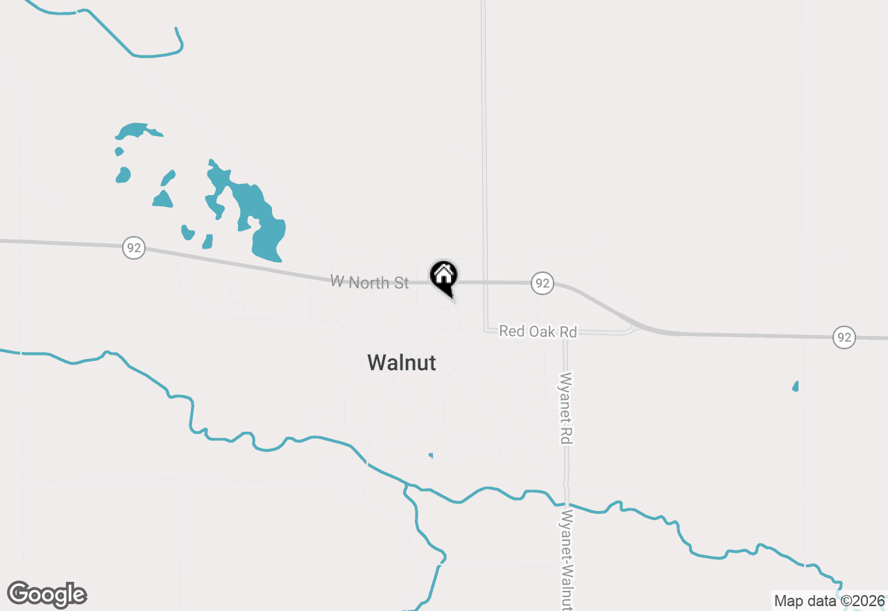 Map of 108 N Main Street, Walnut, IL 61376