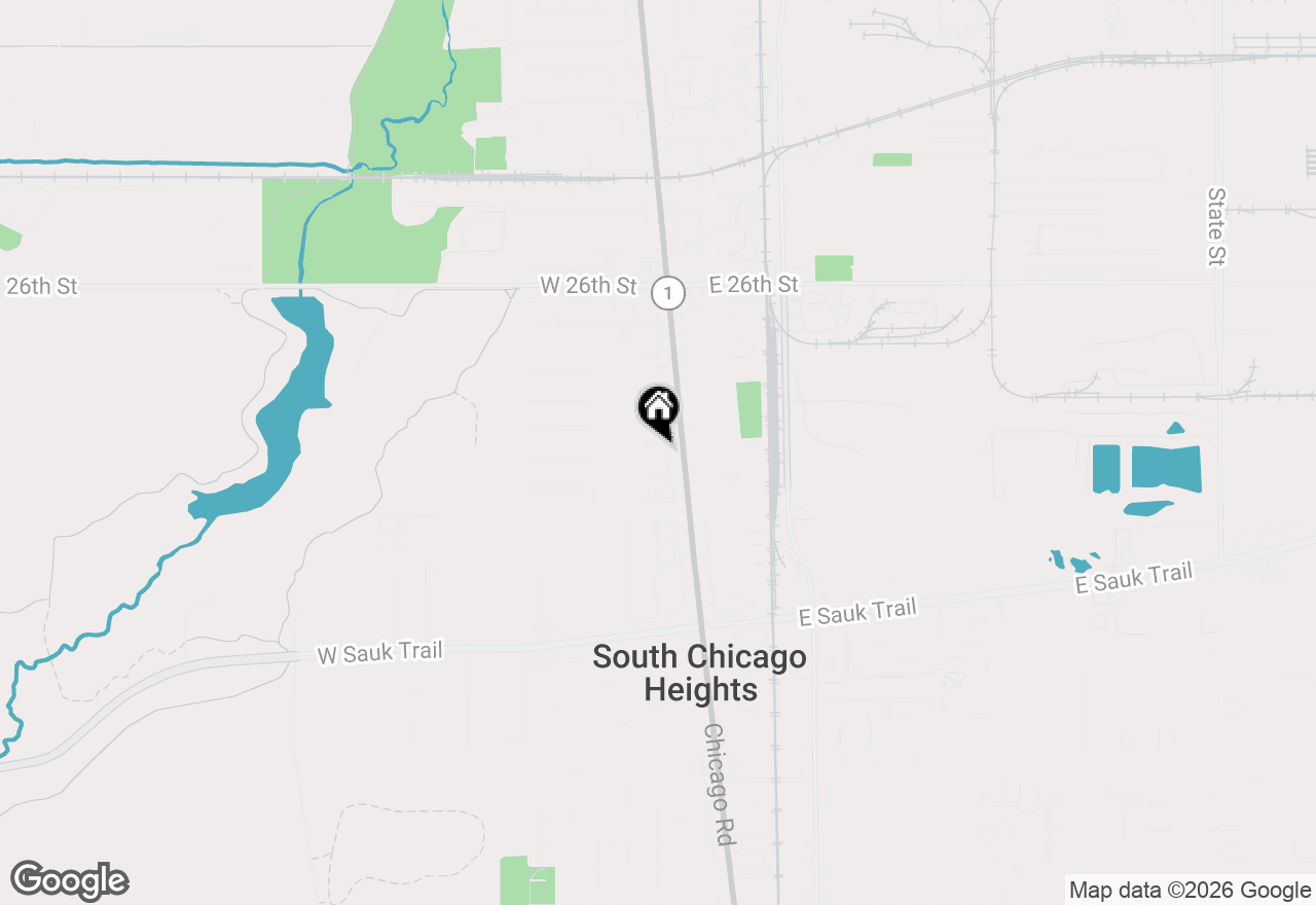 Map of 97 W 29th Street, South Chicago Heights, IL 60411