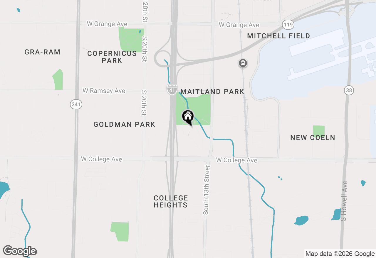 Map of 6131 S 15th Ct, Milwaukee, WI 53221