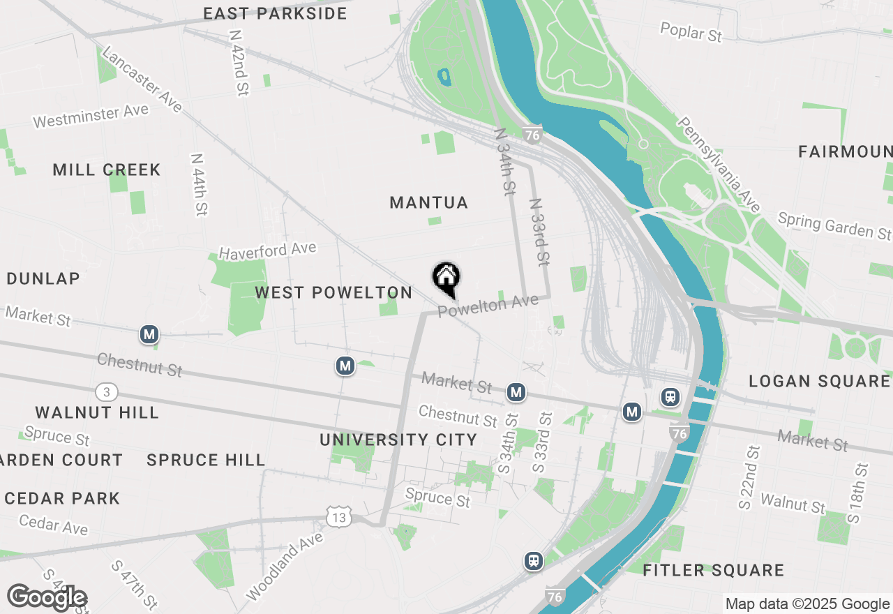 Map of 3711 Lancaster Avenue #3, Philadelphia, PA 19104