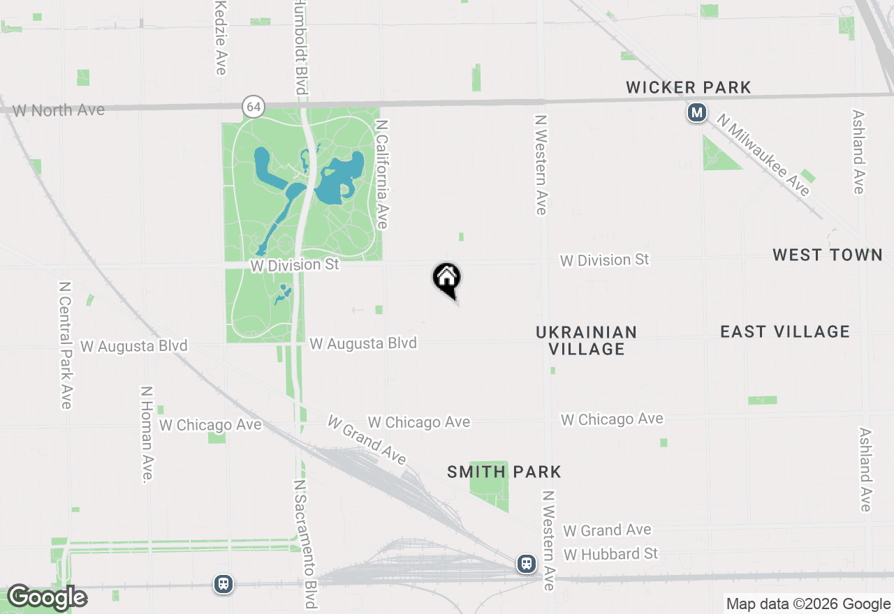 Map of 2627 W Thomas Street #2, Chicago, IL 60622