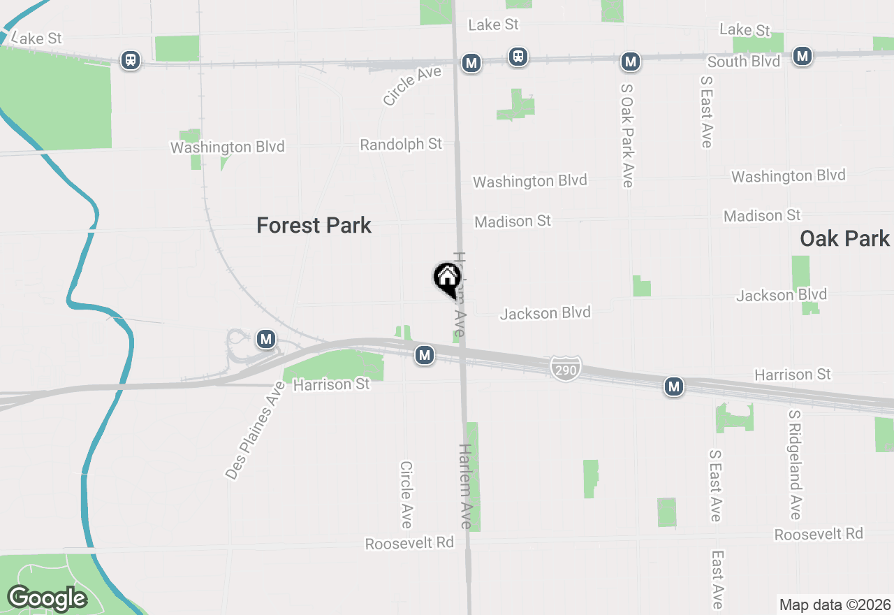 Map of 7212 Jackson Boulevard #2E, Forest Park, IL 60130