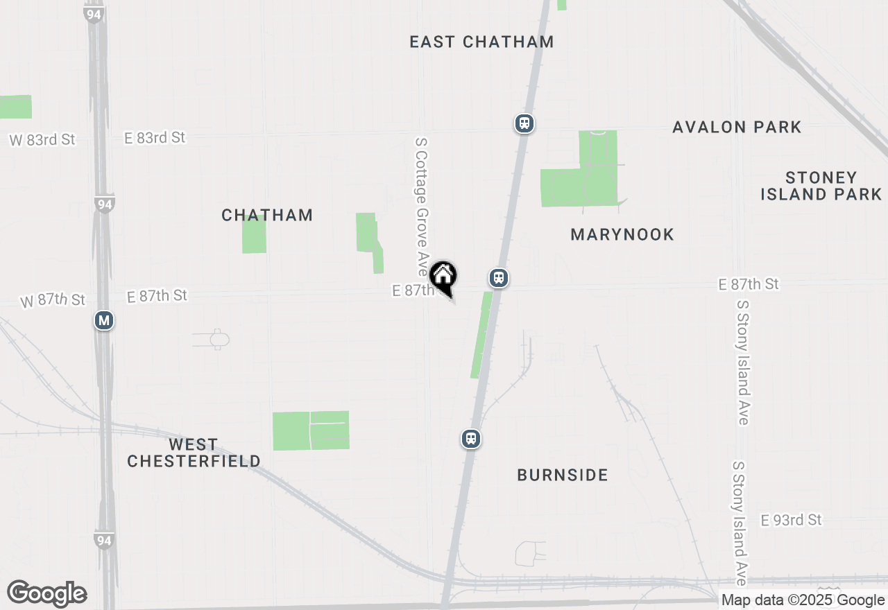 Map of 822 E 87th Place, Chicago, IL 60619