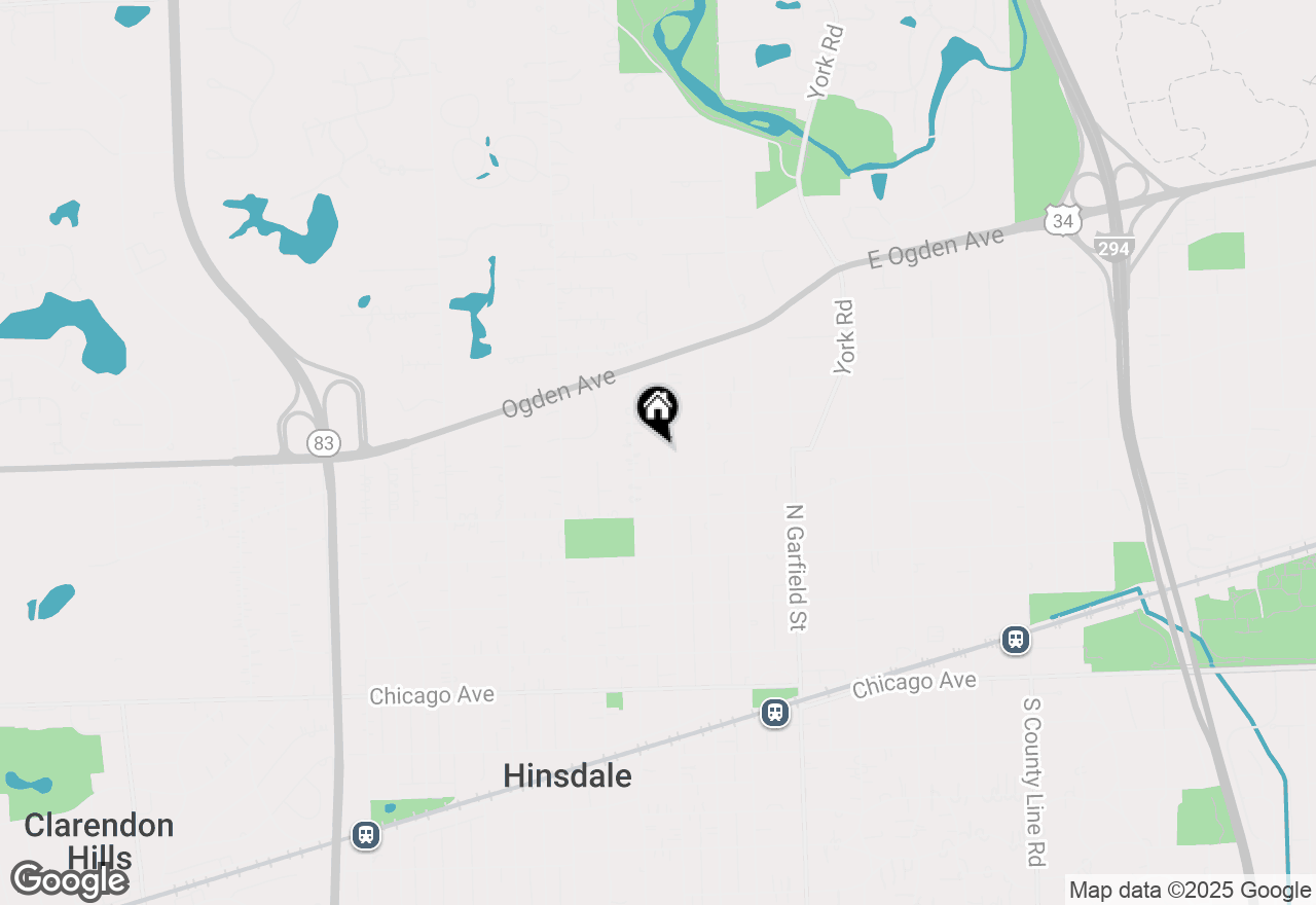 Map of 522 N Grant Street, Hinsdale, IL 60521