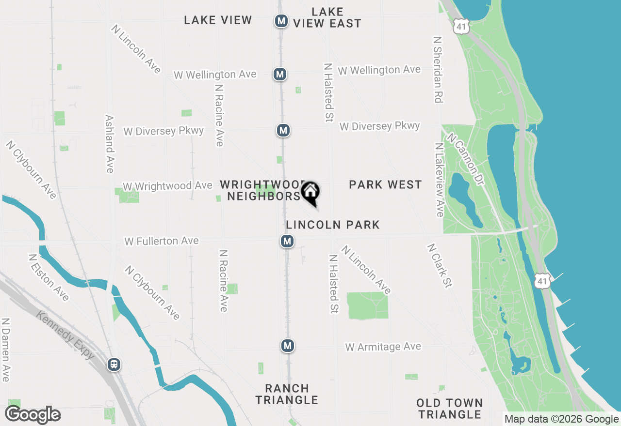 Map of 845 W Altgeld Street #4D, Chicago, IL 60614