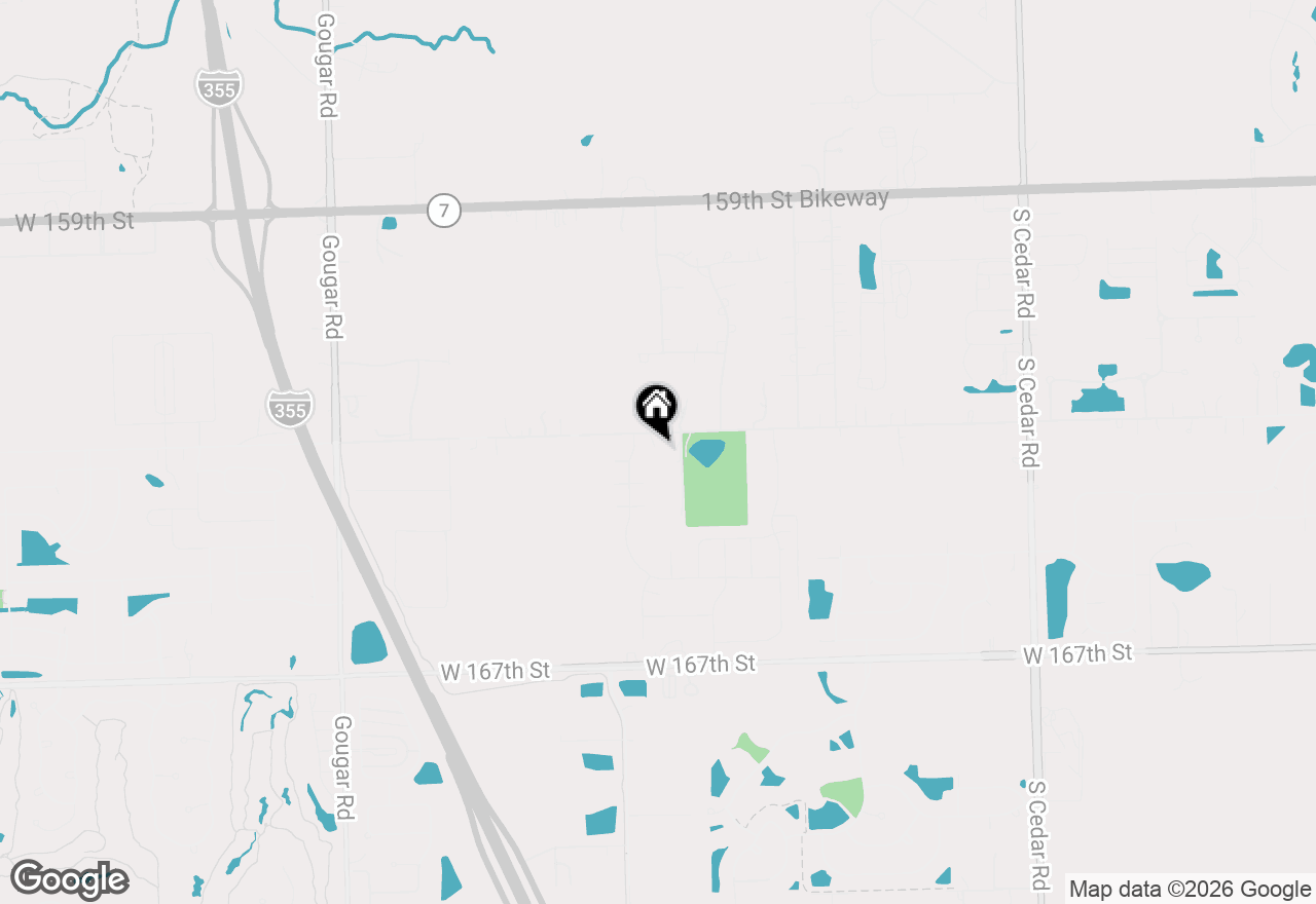Map of 15433 W 163rd Street, Homer Glen, IL 60491