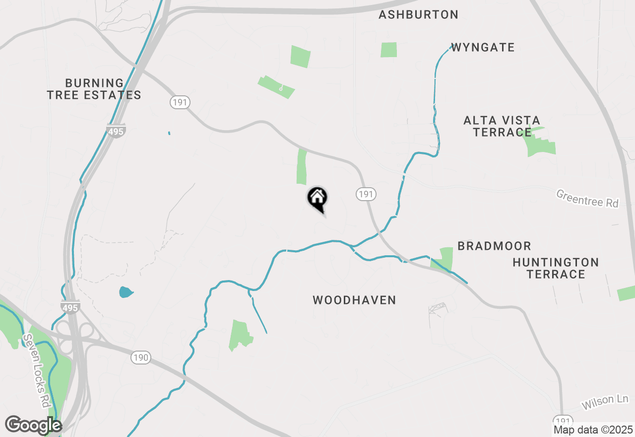 Map of 6617 Lybrook Court, Bethesda, MD 20817