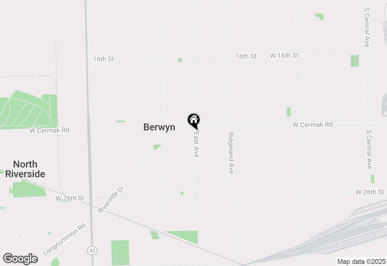 Map of 2216 East Avenue, Berwyn, IL 60402