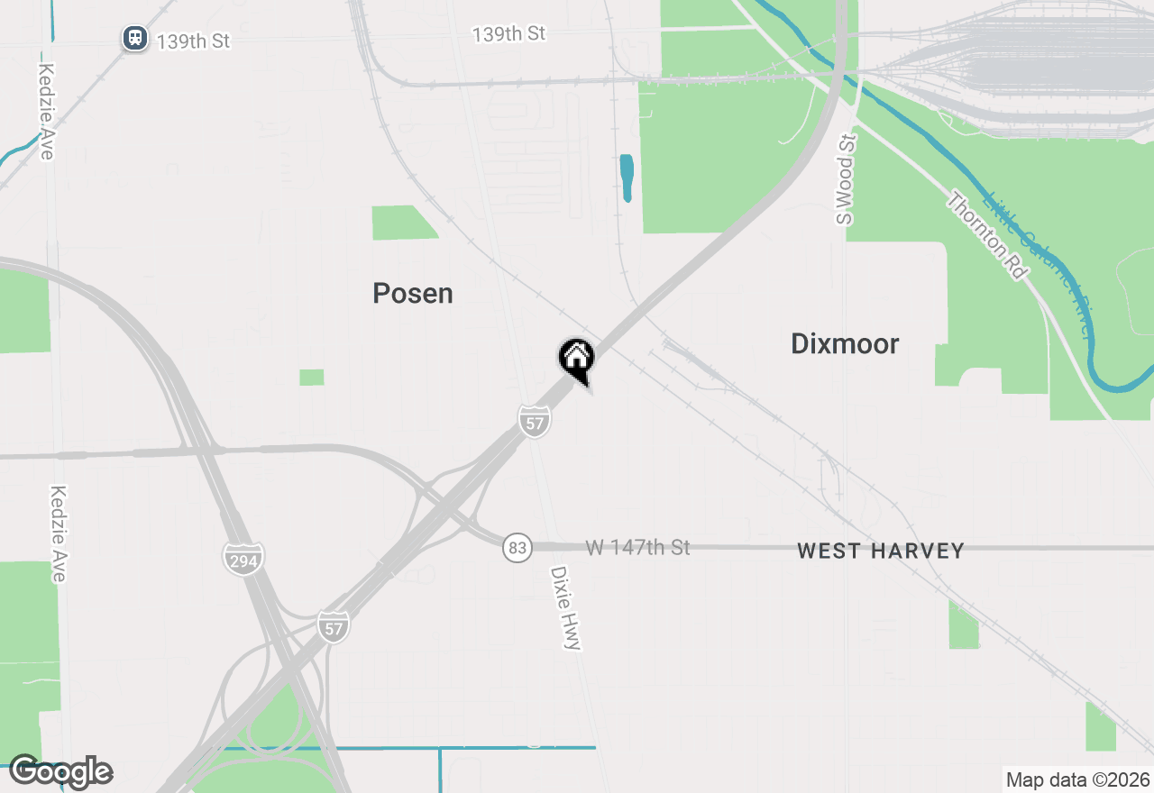 Map of 2347 W 144th Street, Posen, IL 60469