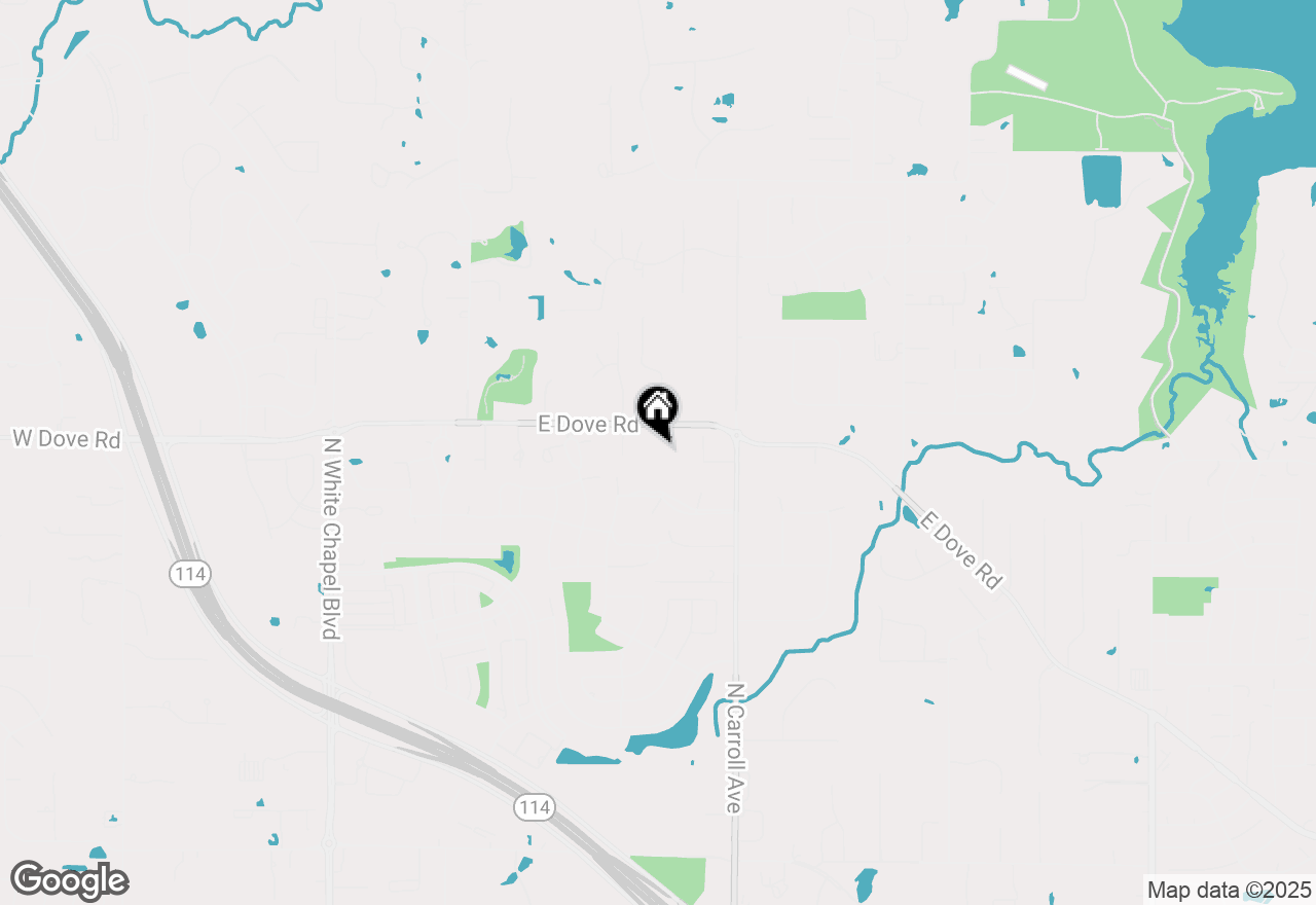 Map of 955 E Dove Road, Southlake, TX 76092