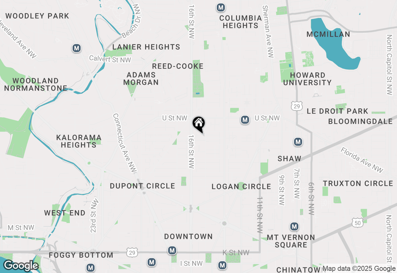 Map of 1513 Swann Street Nw, Washington, DC 20009