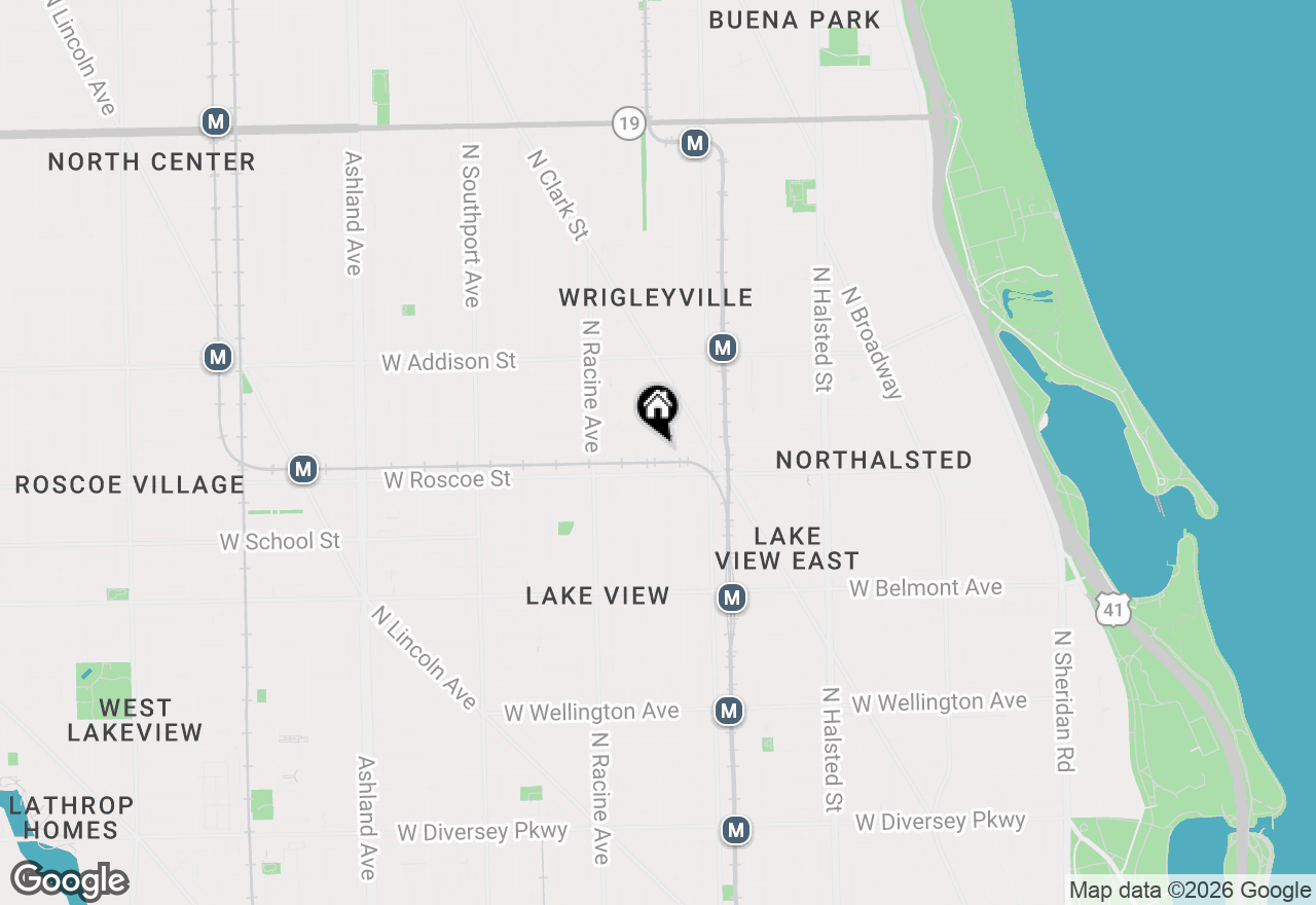 Map of 3423 N Seminary Street, Chicago, IL 60657